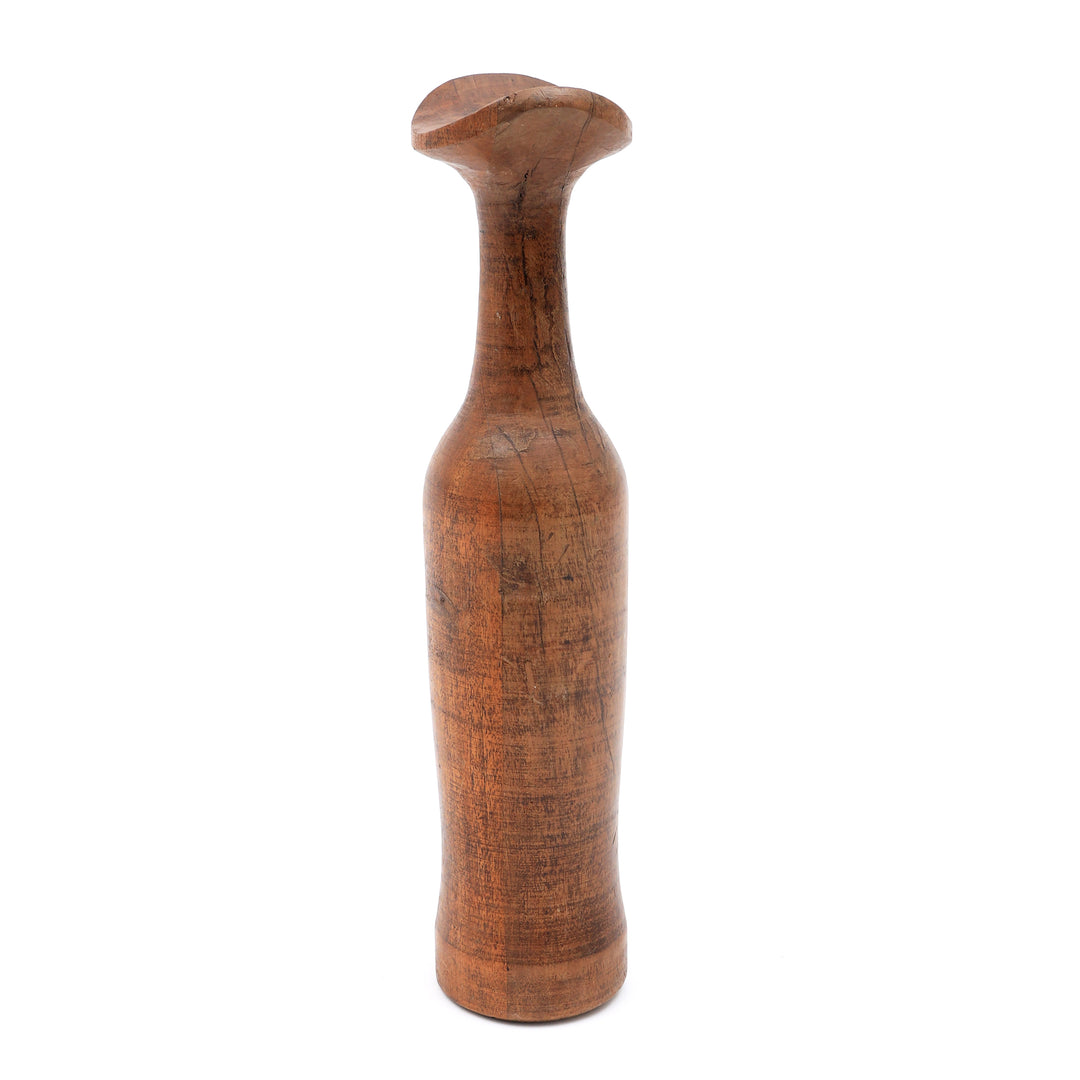 RECLAME WOOD VAS POT SET VAN 2