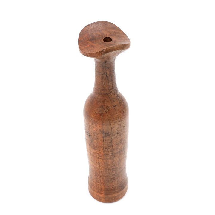 RECLAME WOOD VAS POT SET VAN 2