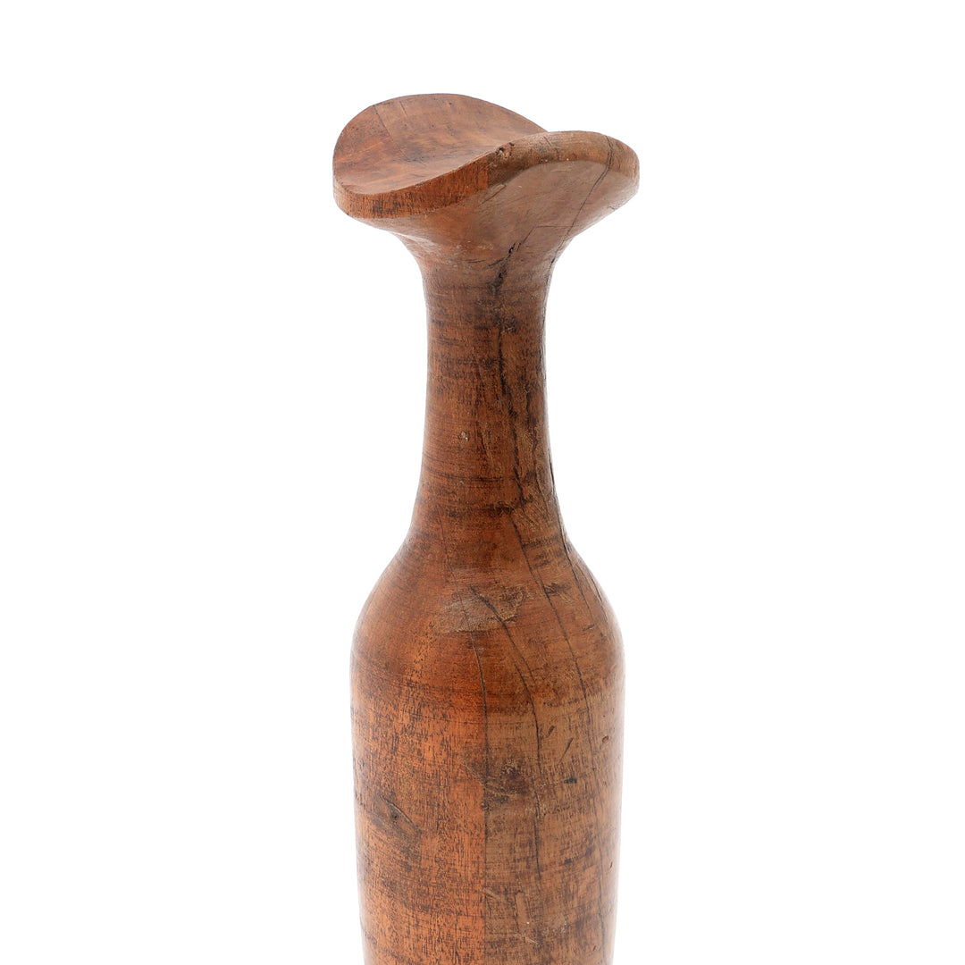 RECLAME WOOD VAS POT SET VAN 2