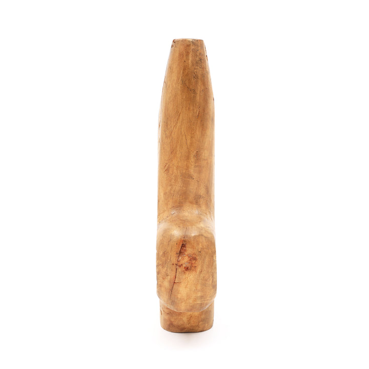 SR-033HERGEBRUIKT HOUT VASS POT IN BLEEKAFWERKING