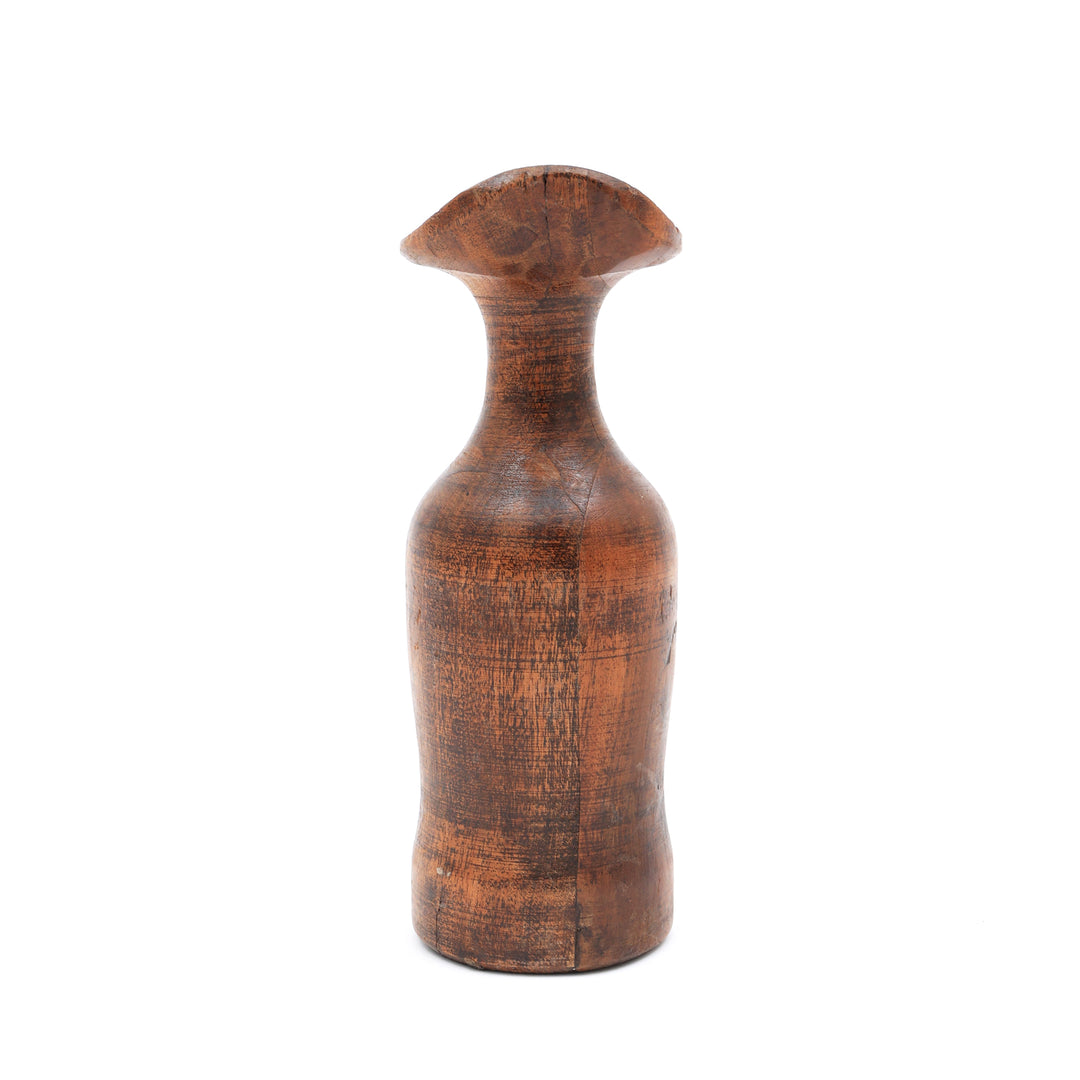 RECLAME WOOD VAS POT SET OF 2