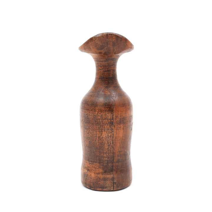 RECLAME WOOD VAS POT SET OF 2