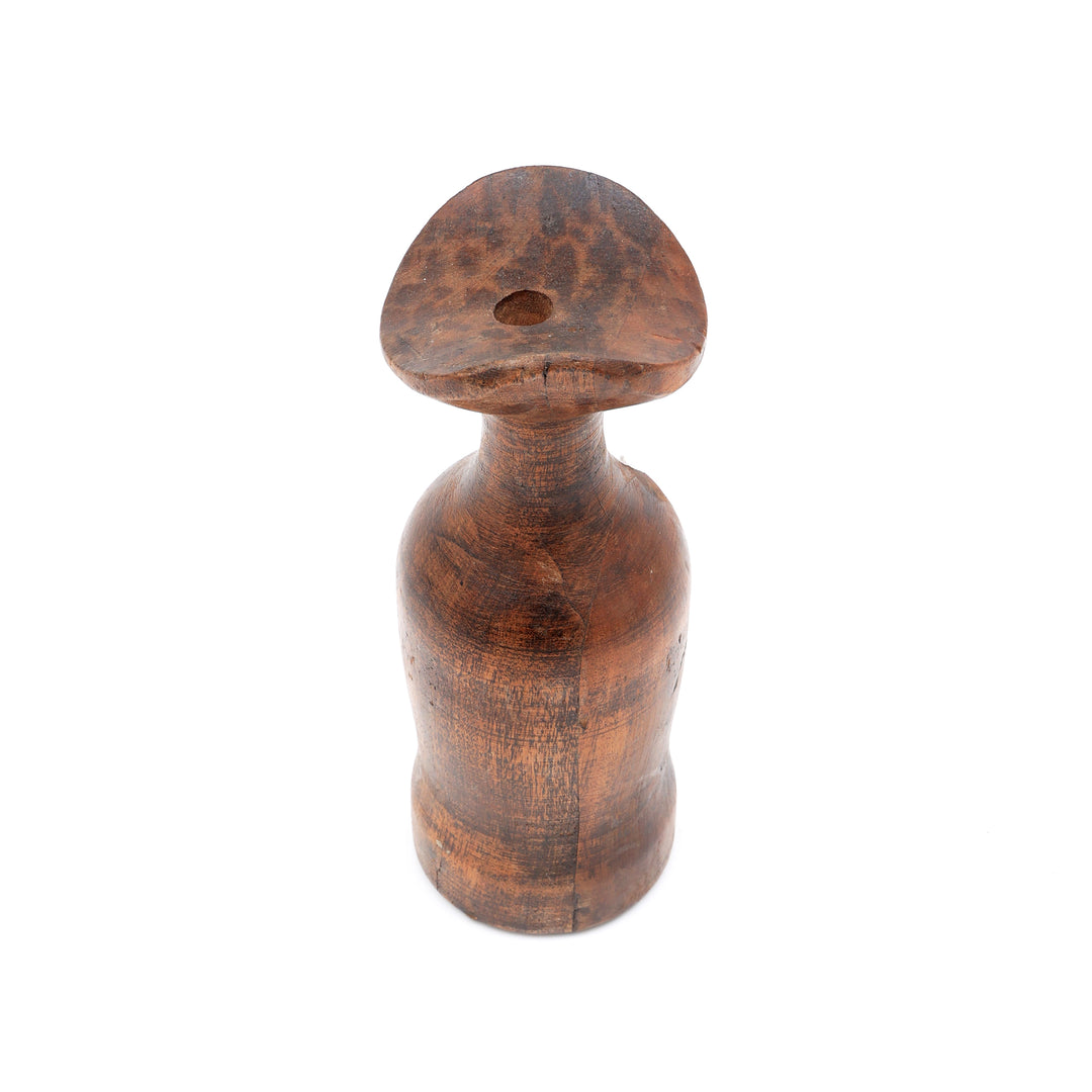 RECLAME WOOD VAS POT SET OF 2