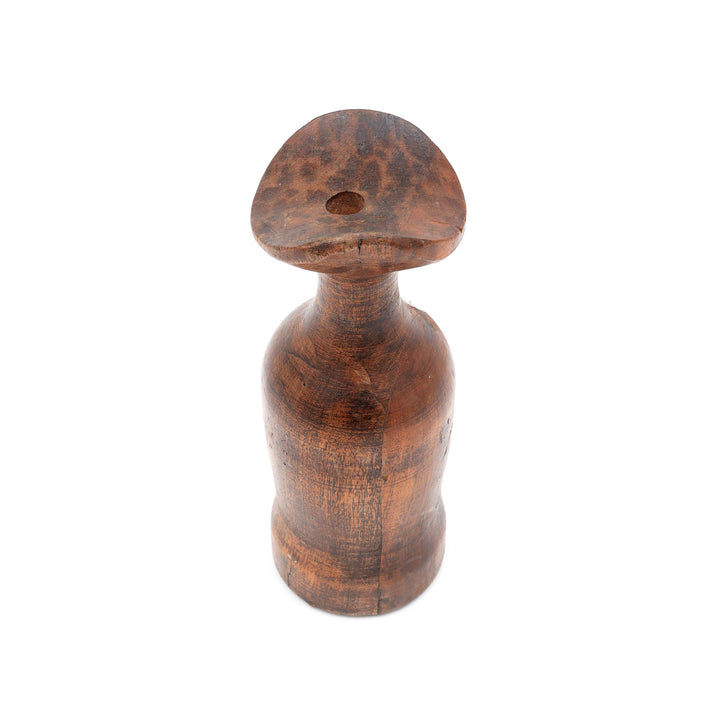 RECLAME WOOD VAS POT SET OF 2