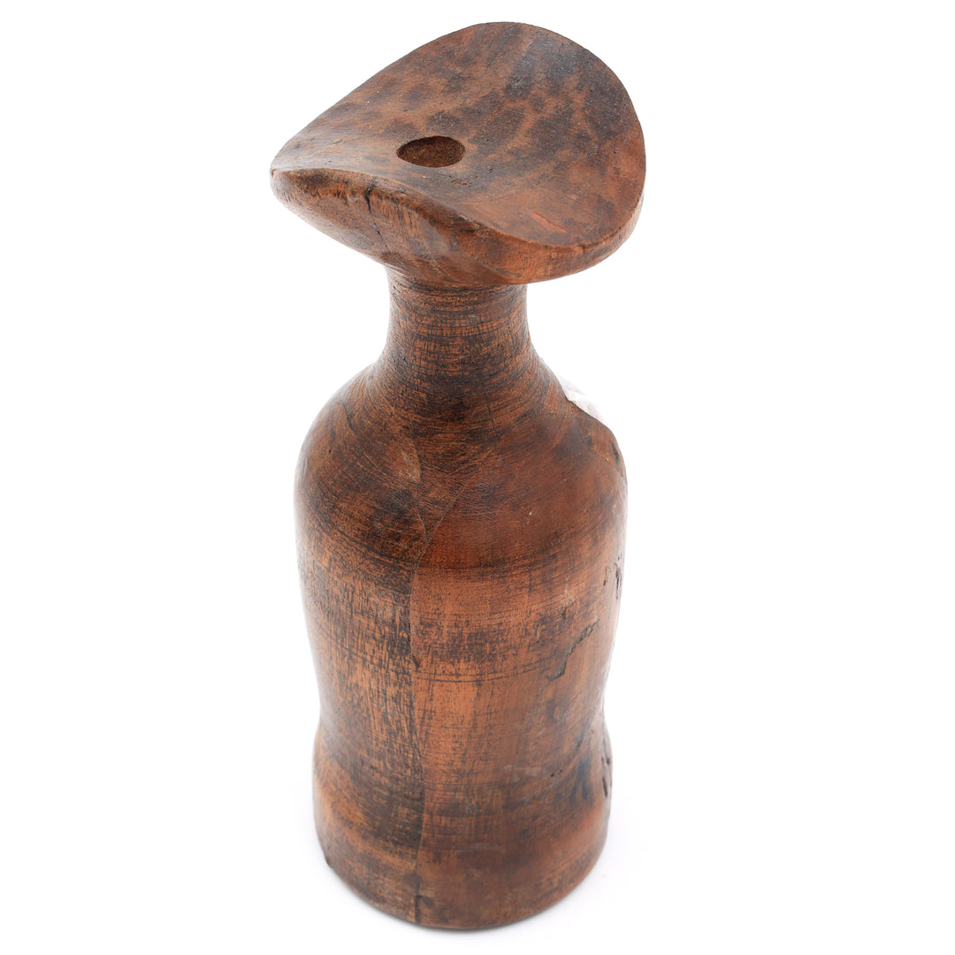 RECLAME WOOD VAS POT SET OF 2