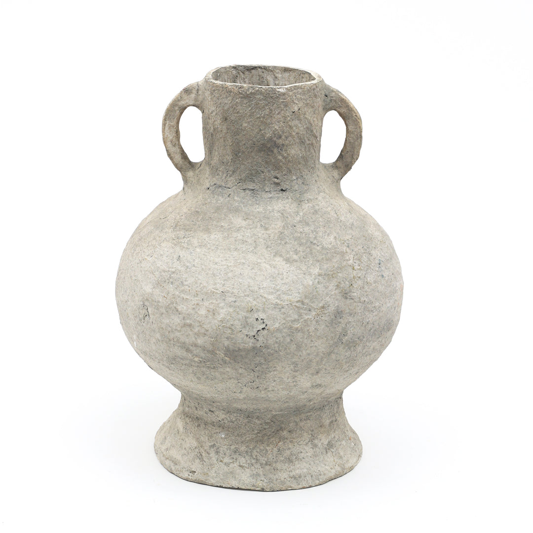 COTTON PAPER MACHE VASE 51098