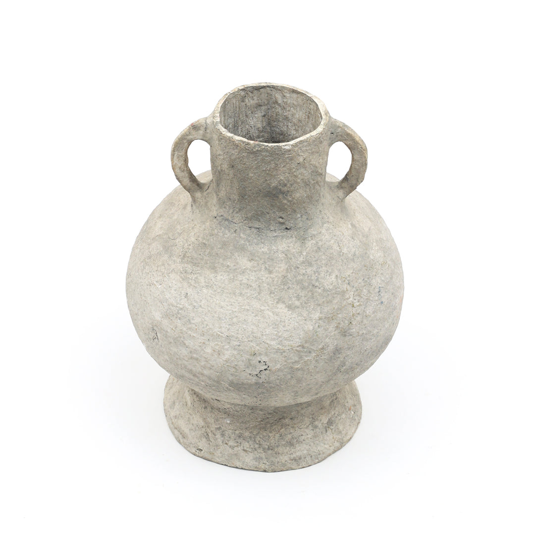 COTTON PAPER MACHE VASE 51098