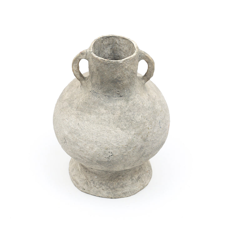 COTTON PAPER MACHE VASE 51098