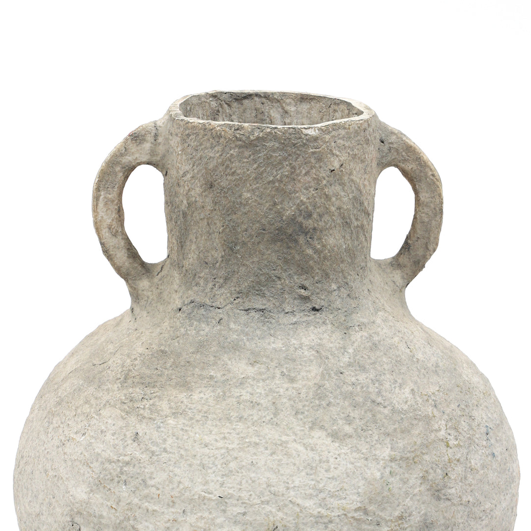 COTTON PAPER MACHE VASE 51098