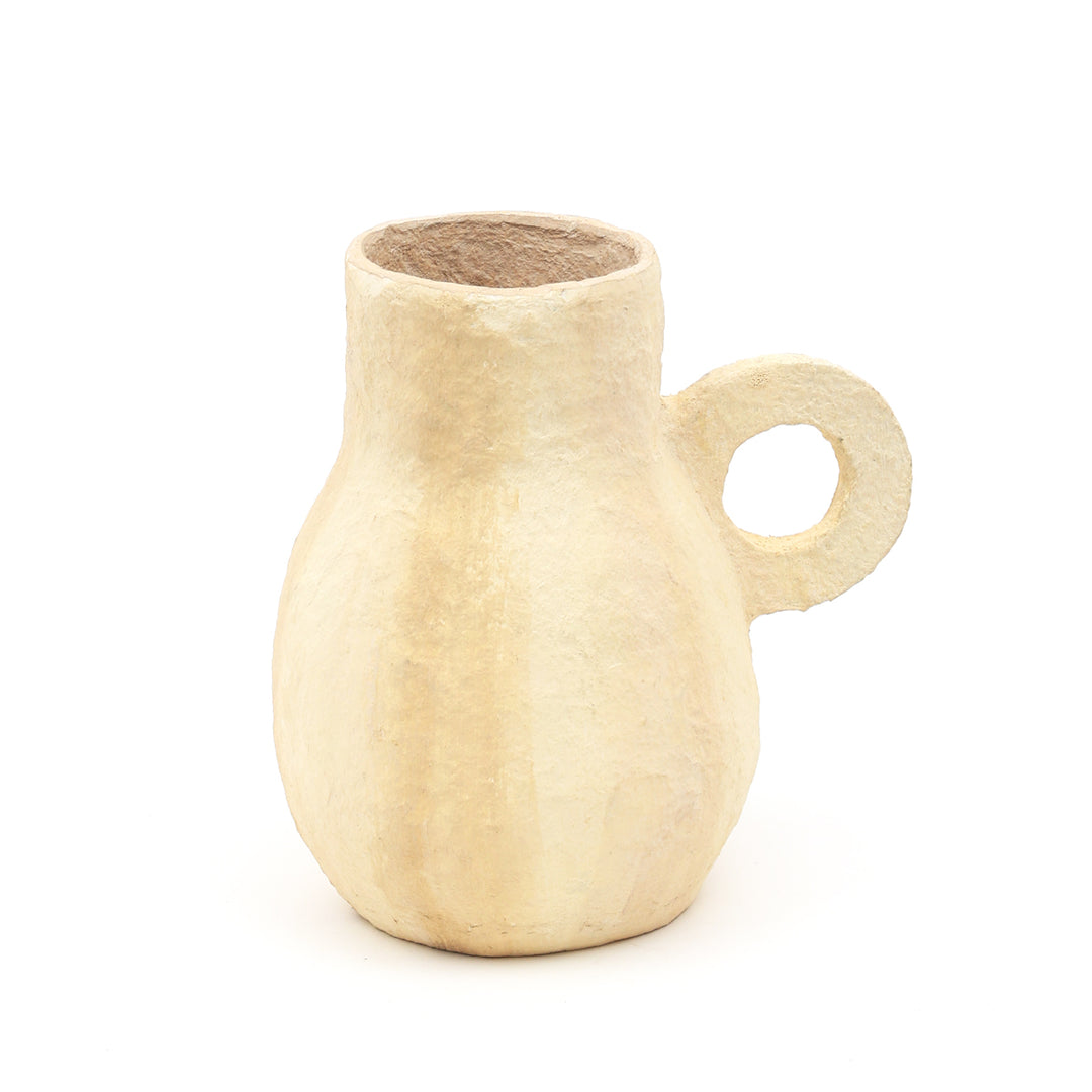 COTTON PAPER MACHE VASE- 52498