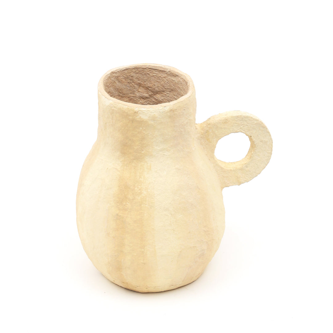 COTTON PAPER MACHE VASE- 52498