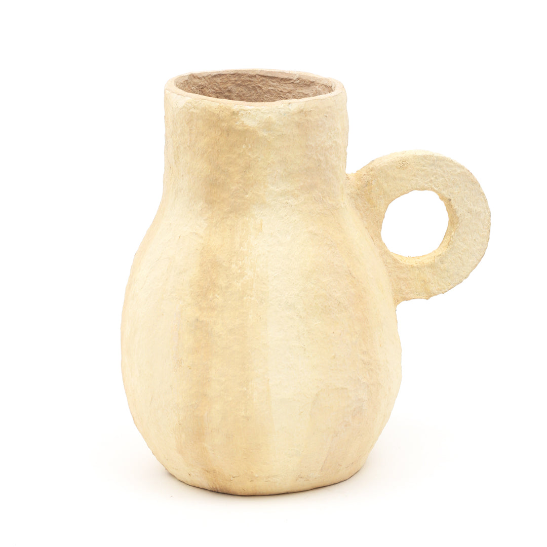 COTTON PAPER MACHE VASE- 52498