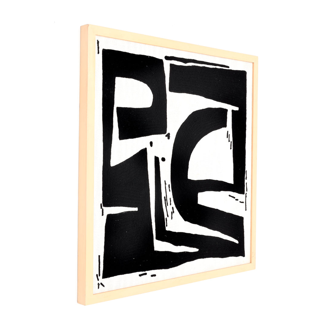 Cotton Wall ART With Tufted Embroidery and Wooden Frame OSR-5689