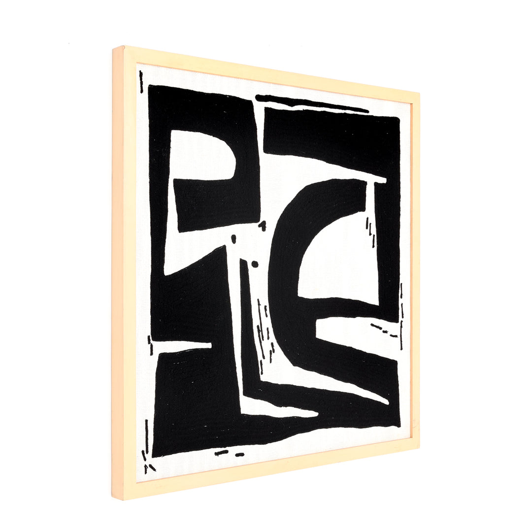 Cotton Wall ART With Tufted Embroidery and Wooden Frame OSR-5689