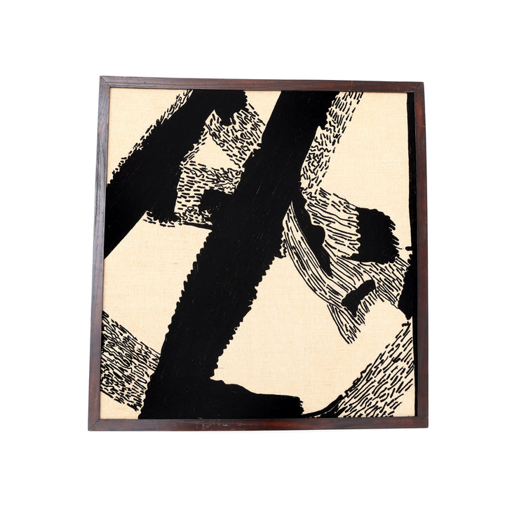 Cotton Wall ART With Tufted Embroidery and Wooden Frame OSR-5691