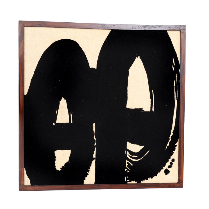 Cotton Wall ART With Tufted Embroidery and Wooden Frame - OSR-5700