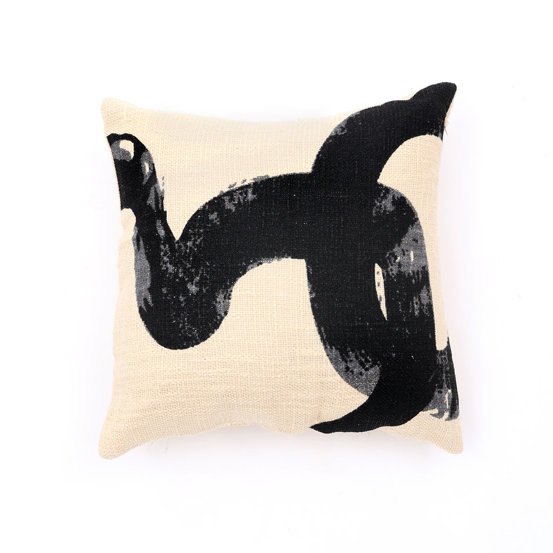 Coussin élégant 100 % coton avec rembourrage