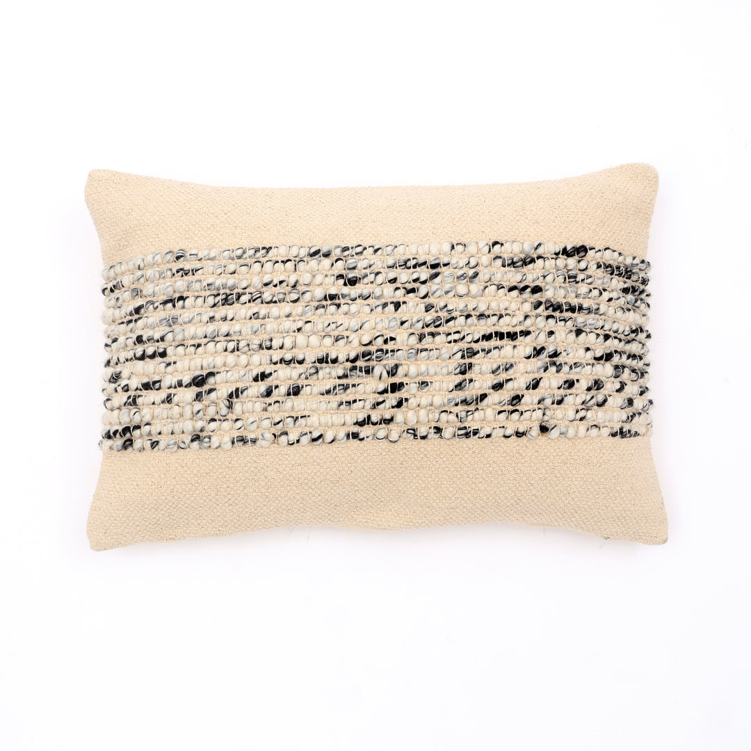 Coussin en fil assorti texturé avec rembourrage