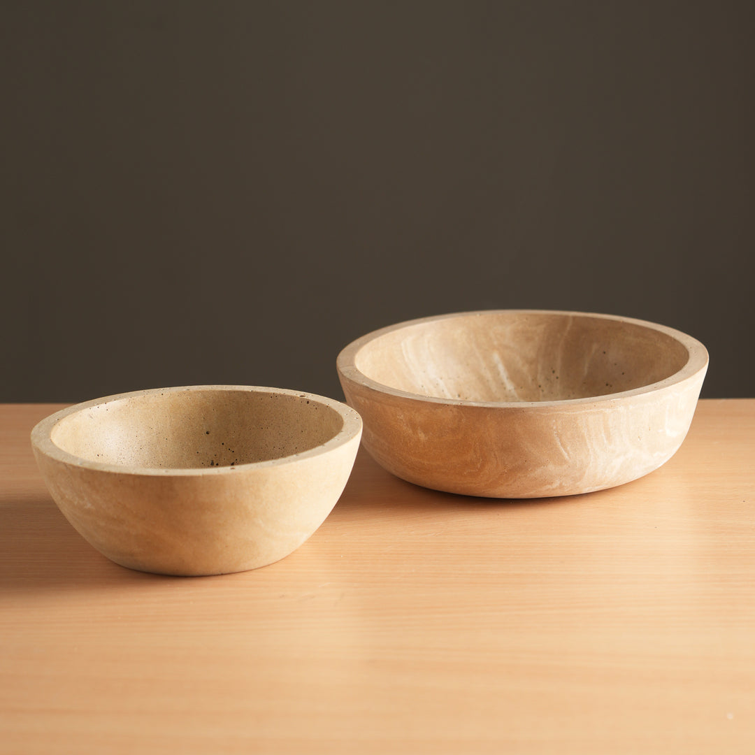 Grand bol de service en résine – Plat élégant et durable pour recevoir