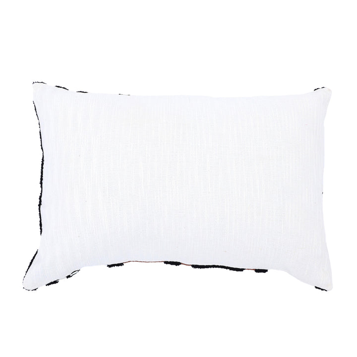 Coussin à motif géométrique 100 % coton avec rembourrage