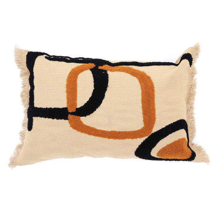 Coussin élégant 100 % coton avec rembourrage