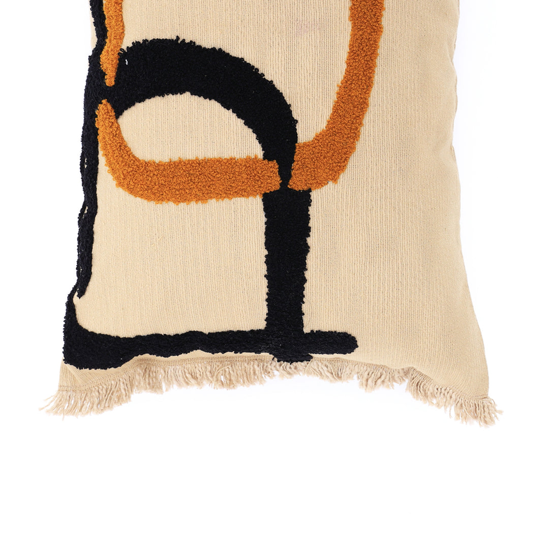 Coussin élégant 100 % coton avec rembourrage