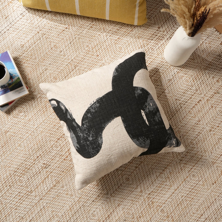 Coussin élégant 100 % coton avec rembourrage