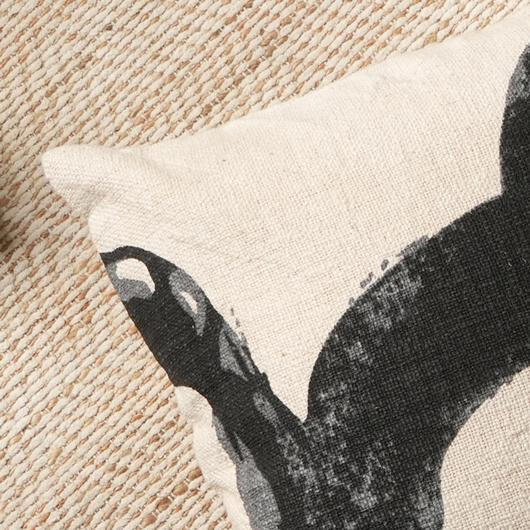 Coussin élégant 100 % coton avec rembourrage