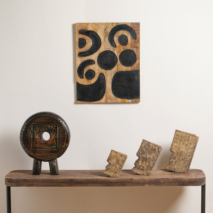 Handgefertigte geschnitzte Holz-Wandkunst
