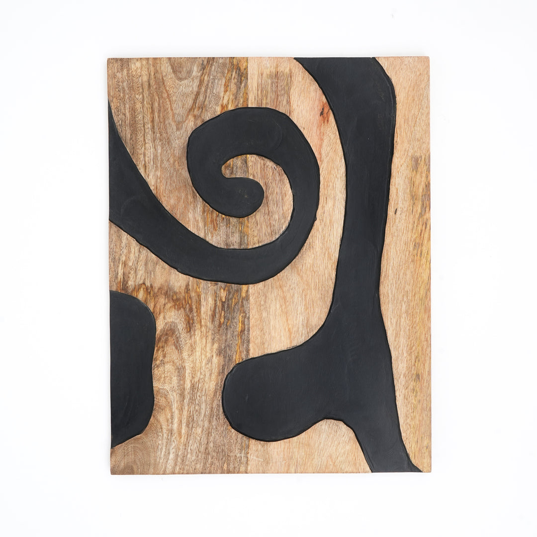 Zeitgenössische Holzschnitzerei Wandkunst