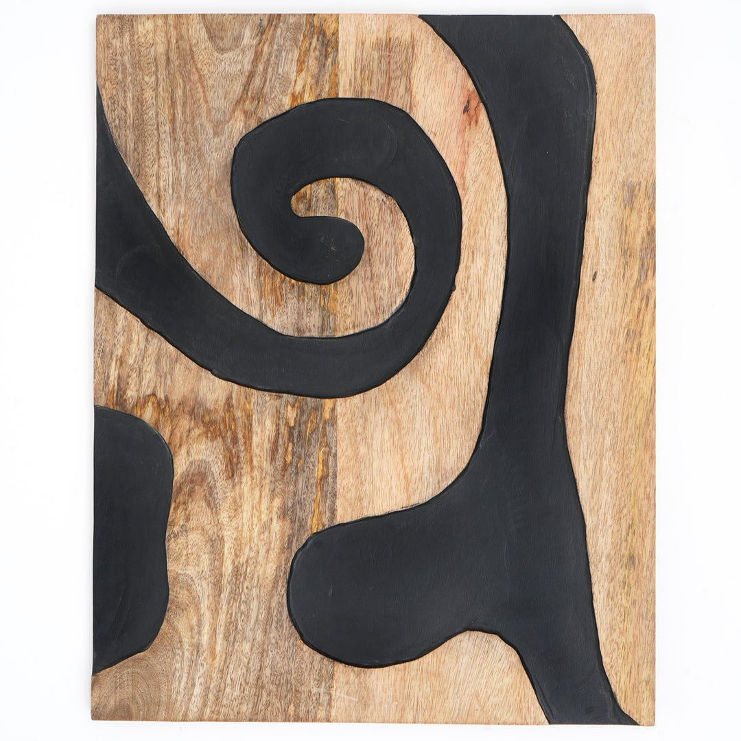 Zeitgenössische Holzschnitzerei Wandkunst