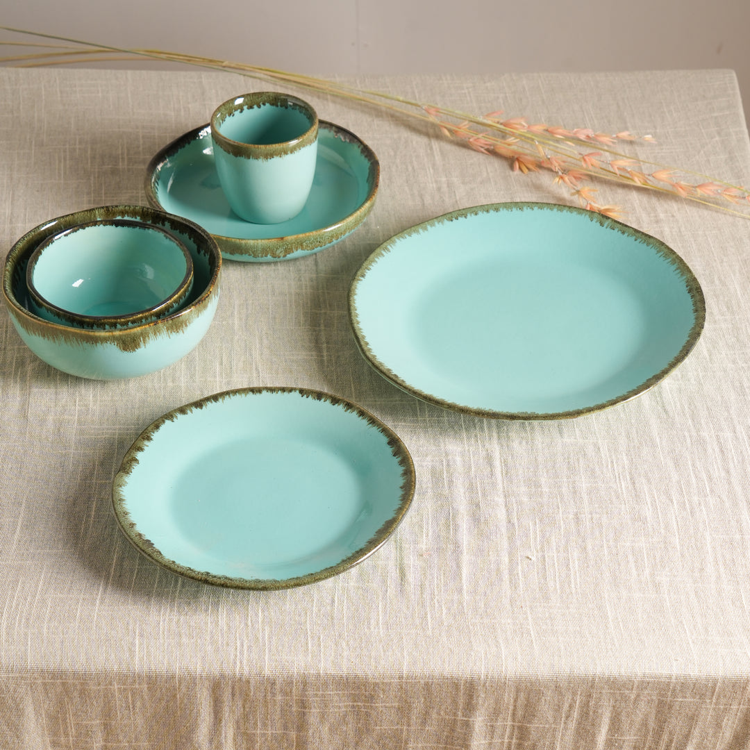 ORGANIC BOWL SMALL DESERT AND MATT BLUE