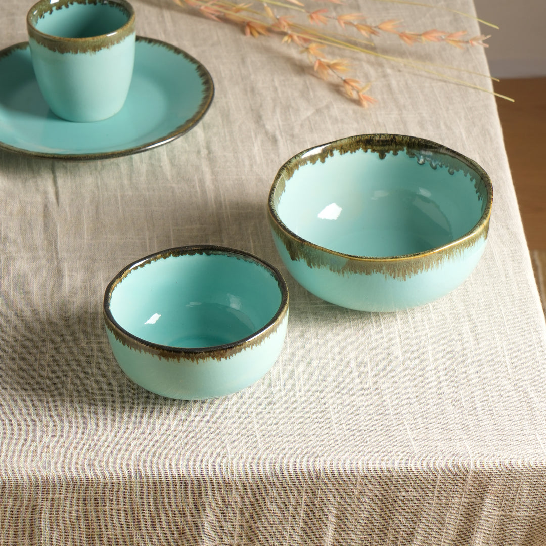 ORGANIC BOWL SMALL DESERT AND MATT BLUE