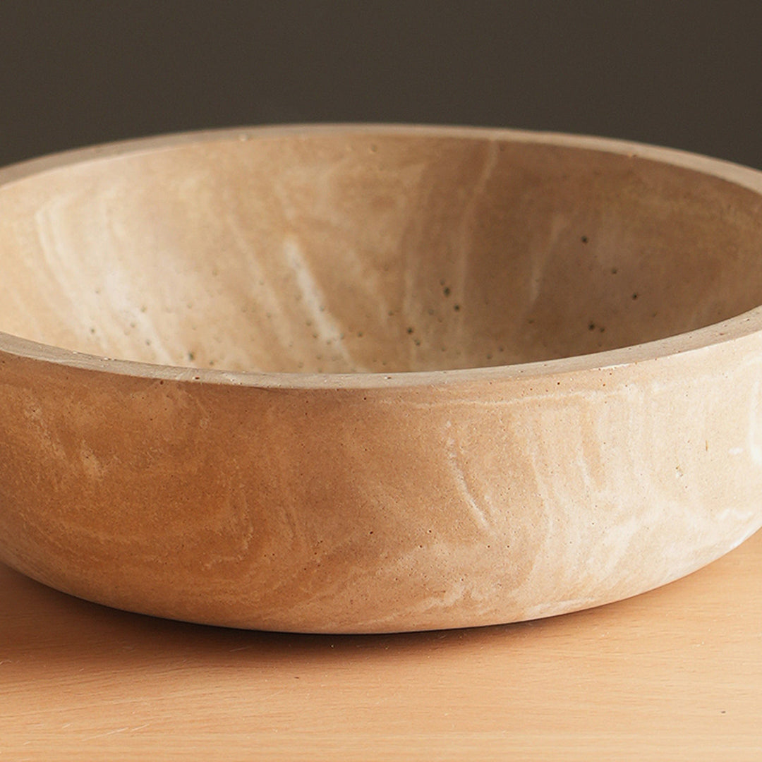 Grand bol de service en résine – Plat élégant et durable pour recevoir