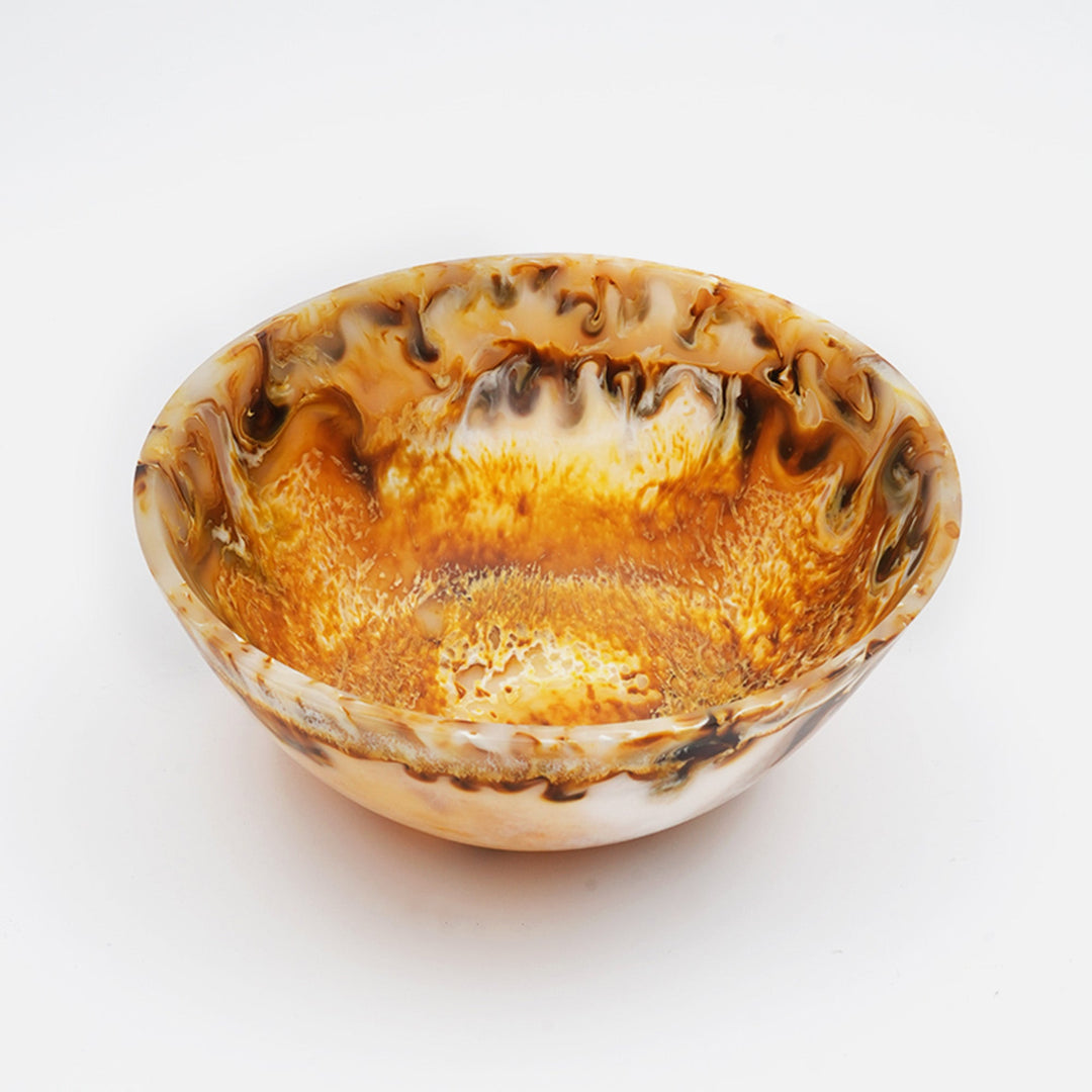 Contemporary Resin Salad Bowl for Stylish Dining