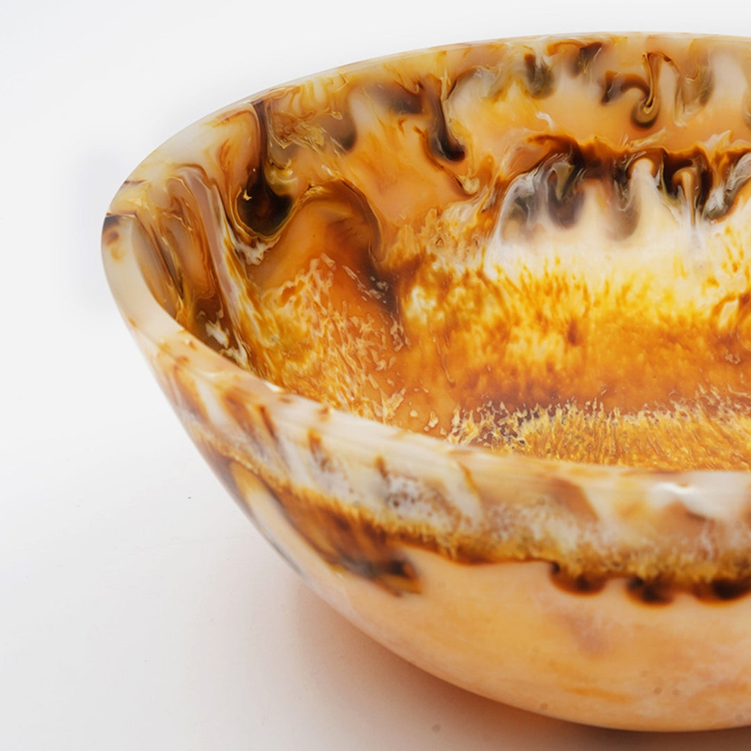 Contemporary Resin Salad Bowl for Stylish Dining