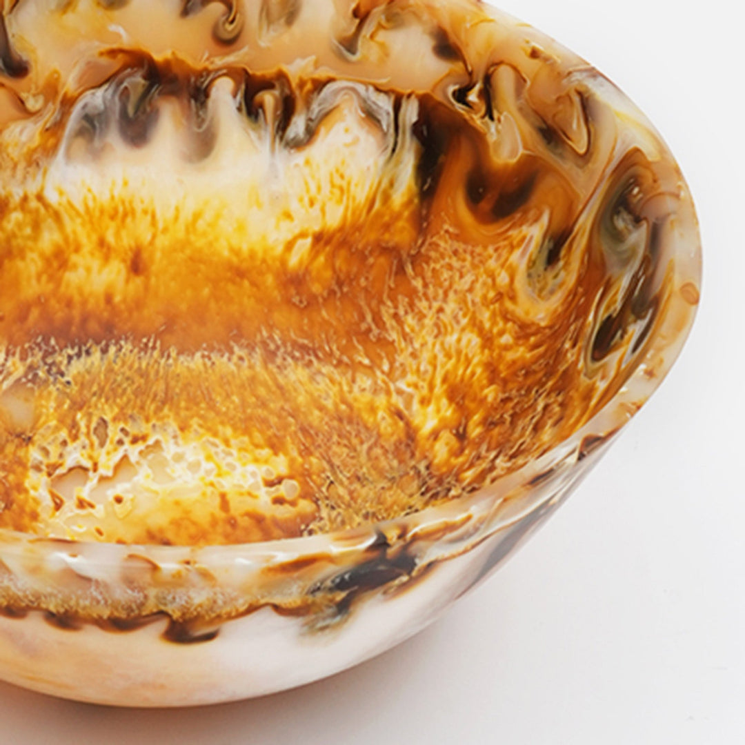 Contemporary Resin Salad Bowl for Stylish Dining