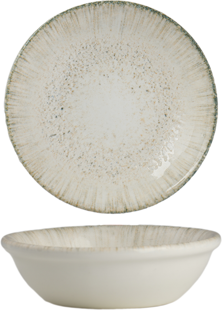 Ariane Iris Grey Round Bowl 2.45CM – Set of 18 | Porcelain Tableware for Hotels & Restaurants