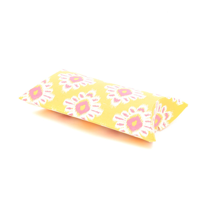 Screen Printed Recycled Cotton Pillow Box – Eco-Friendly Storage with Artistic Design - RPP.BX.101