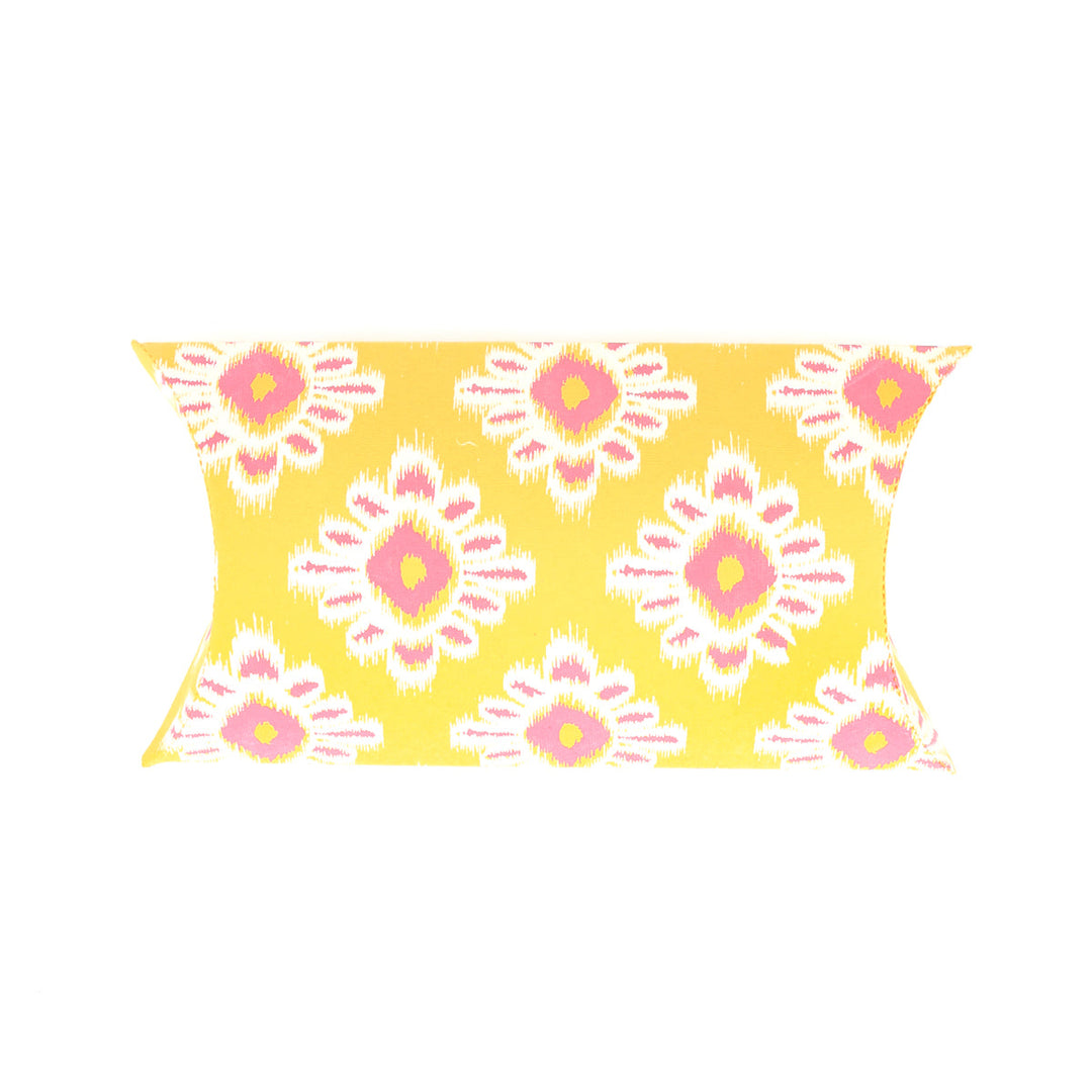 Screen Printed Recycled Cotton Pillow Box – Eco-Friendly Storage with Artistic Design - RPP.BX.101