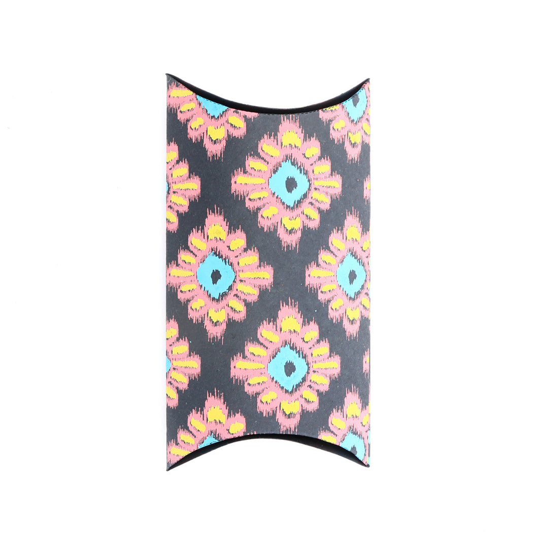 Screen Printed Recycled Cotton Pillow Box – Eco-Friendly Storage with Artistic Design - RPP.BX.102
