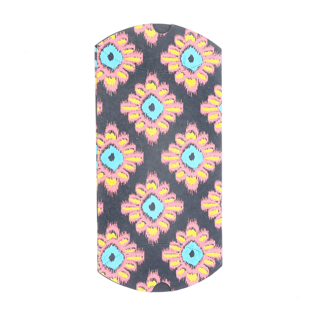 Screen Printed Recycled Cotton Pillow Box – Eco-Friendly Storage with Artistic Design - RPP.BX.102