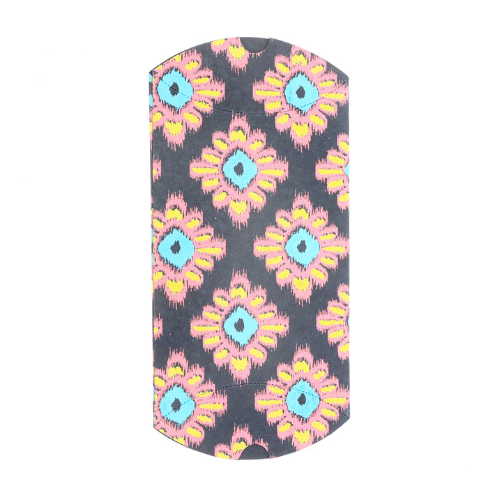 Screen Printed Recycled Cotton Pillow Box – Eco-Friendly Storage with Artistic Design - RPP.BX.102