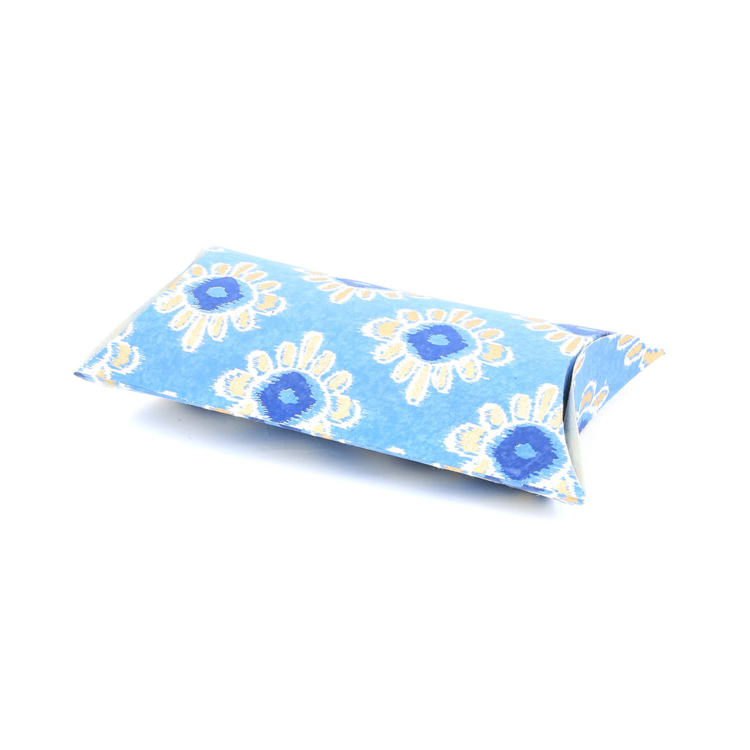 Screen Printed Recycled Cotton Pillow Box – Eco-Friendly Storage with Artistic Design - RPP.BX.103