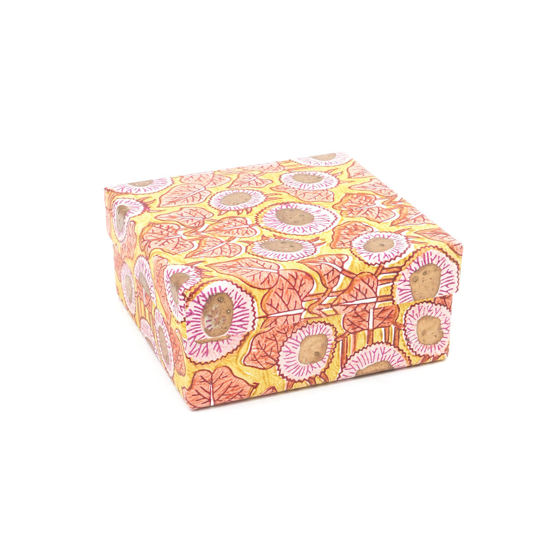 Screen Printed Recycled Cotton Square Nested Boxes – Eco-Friendly & Stylish Storage- RPP.BX.110