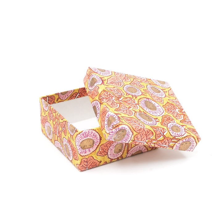 Screen Printed Recycled Cotton Square Nested Boxes – Eco-Friendly & Stylish Storage- RPP.BX.110