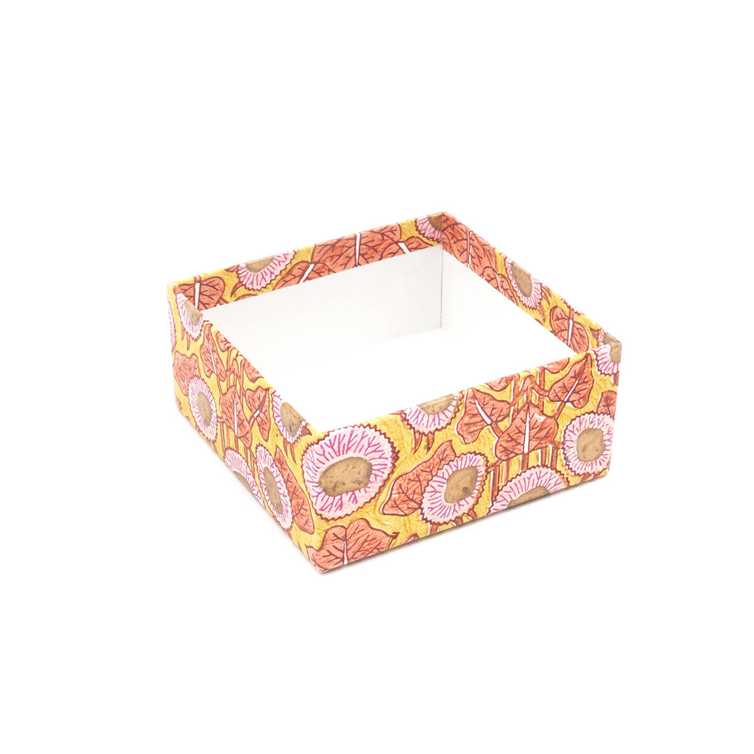 Screen Printed Recycled Cotton Square Nested Boxes – Eco-Friendly & Stylish Storage- RPP.BX.110