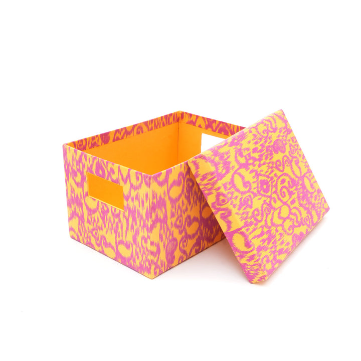 Screen Printed Recycled Cotton Square Nested Boxes – Eco-Friendly & Stylish Storage - RPP.BX.122