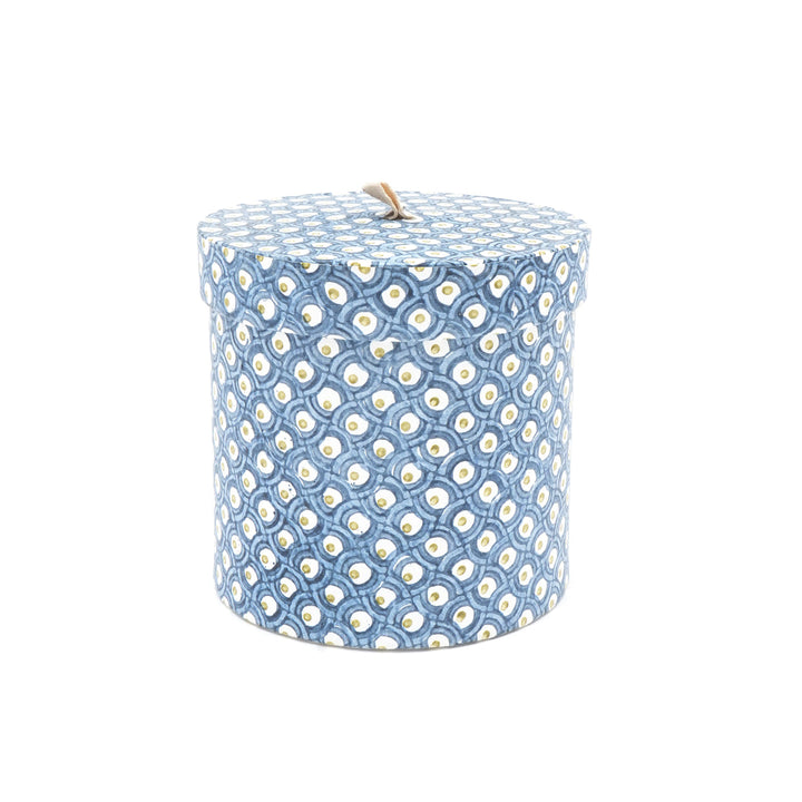 Screen Printed Recycled Cotton Round Nested Boxes – Eco-Friendly Storage with Artistic Flair - RPP.BX.93