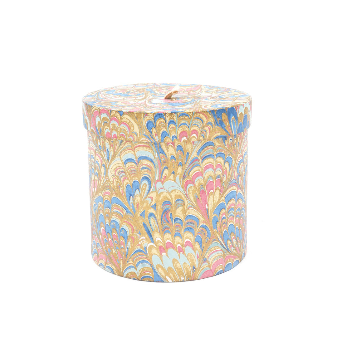 Screen Printed Recycled Cotton Round Nested Boxes – Eco-Friendly Storage with Artistic Flair - RPP.BX.94